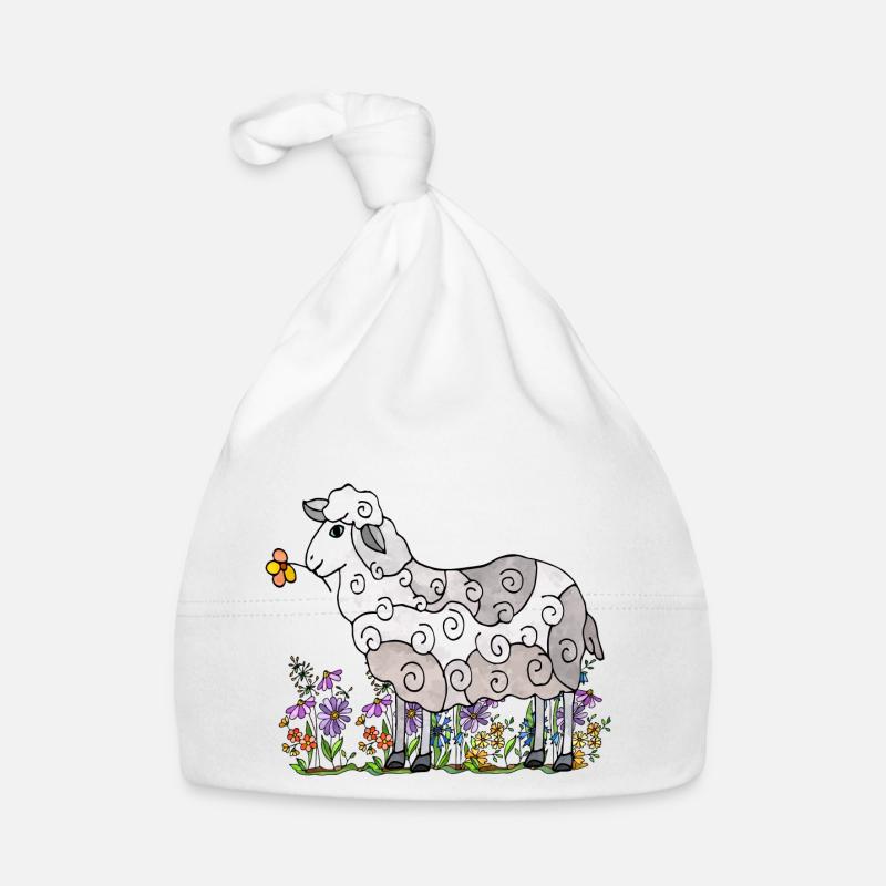 Schaf Baby Bio-Mütze