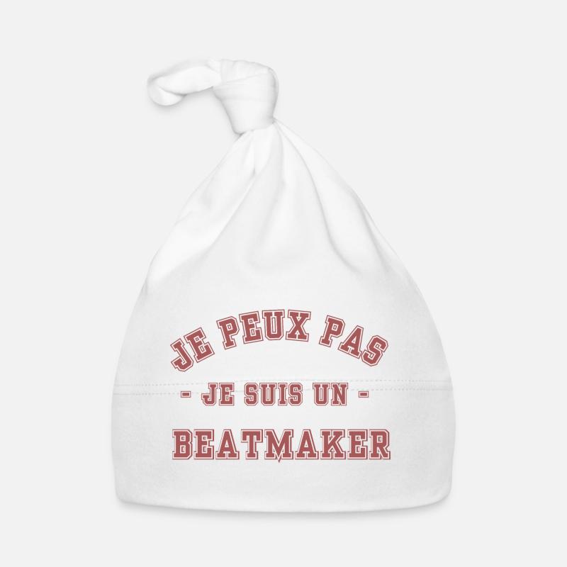 I can't I'm a beatmaker Organic Baby Cap
