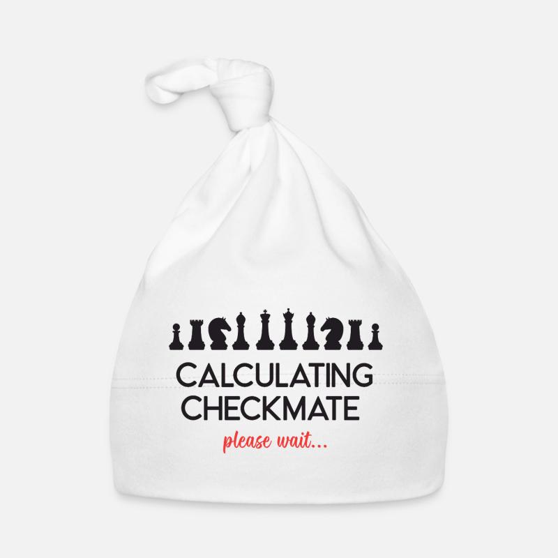 Chess - Calculating Checkmate. Please Wait... Organic Baby Cap