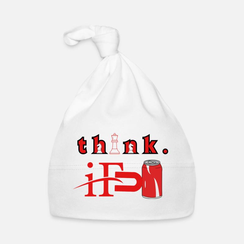Think Chess Red Can Graphic Organic Baby Cap