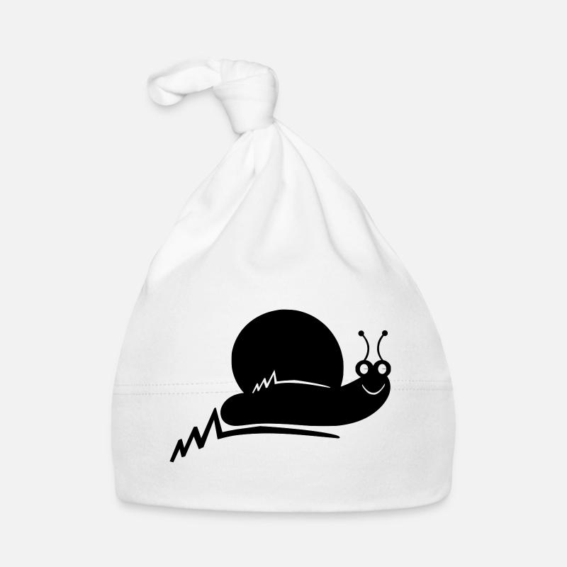 Escargot Sourire Ligne Simple Bonnet bio Bébé