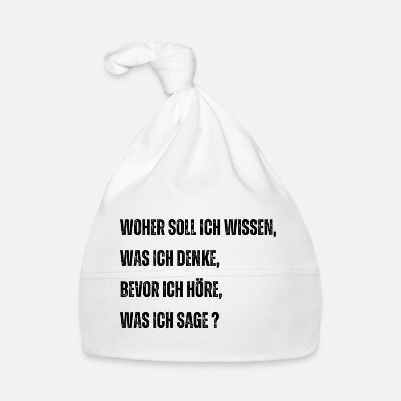 Les clichés de la vie remis en question - Bonnet bio Bébé - blanc