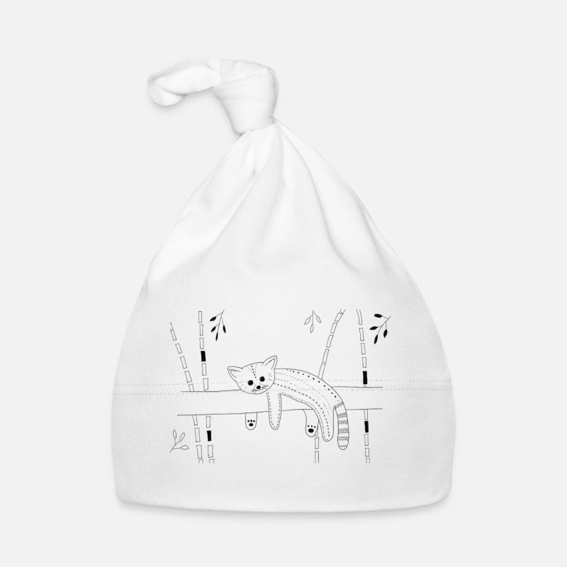 Roter Panda Baby Bio-Mütze
