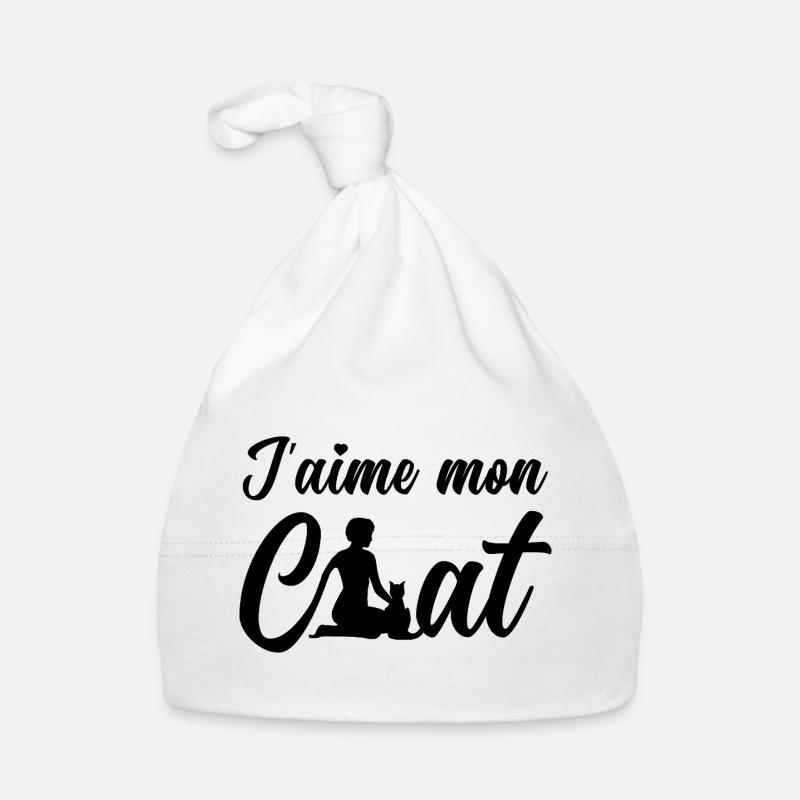 I LOVE MY CAT! Organic Baby Cap