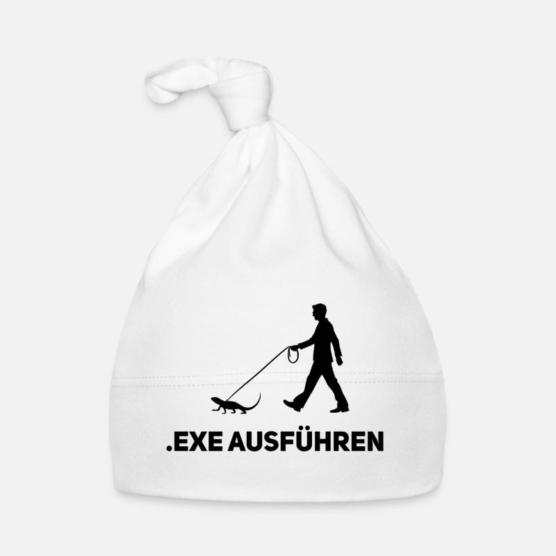 Execute .EXE – Funny Computer Scientist Shirt Organic Baby Cap