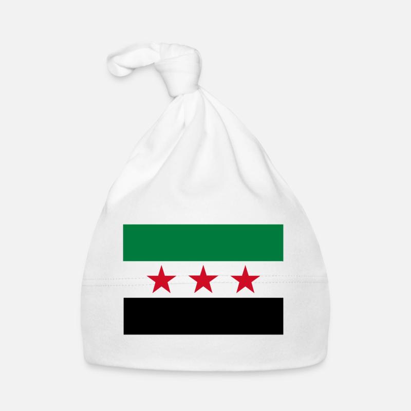 Drapeau étoile vert blanc noir Bonnet bio Bébé