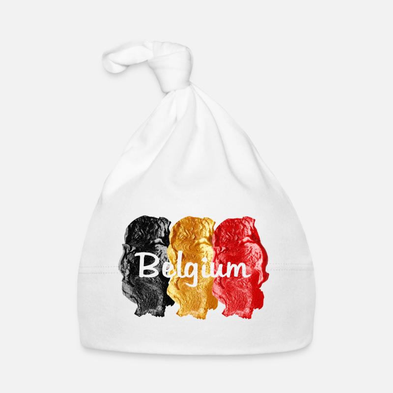 Belgian flag Organic Baby Cap