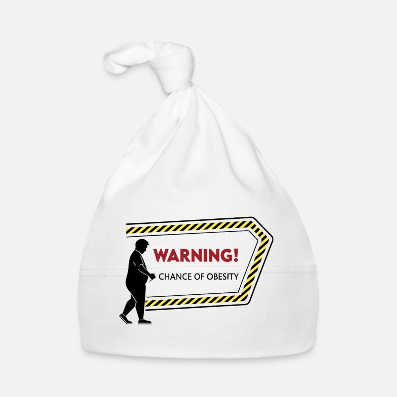 Warning: Obesity Caution Graphic Organic Baby Cap