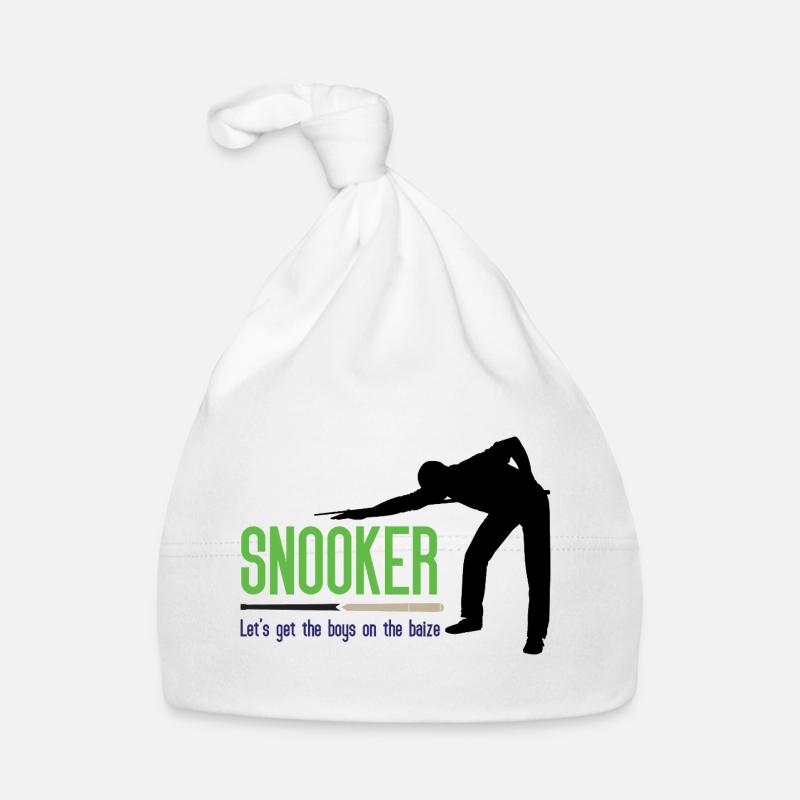 Snooker - Let's get the.boys on the baize Organic Baby Cap