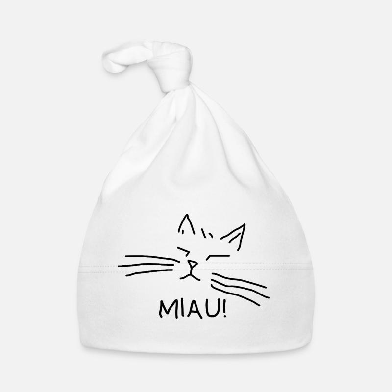 Propriétaire de chat Miaulement de chat Bonnet bio Bébé