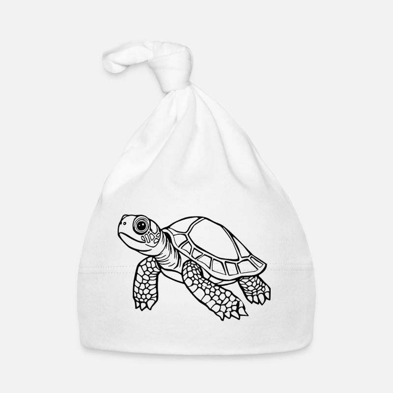 Turtle Turtles Organic Baby Cap