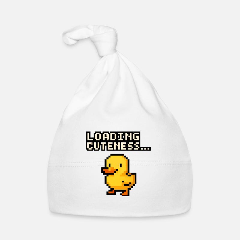 Mignonnerie du chargement du Pixel Duck Bonnet bio Bébé