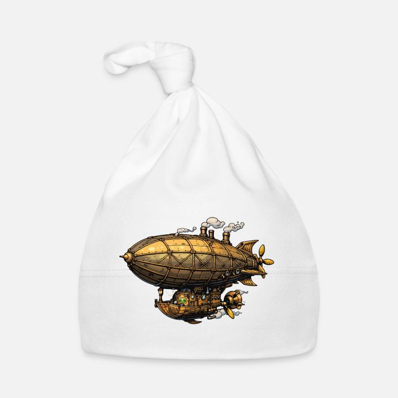Steampunk Luftschiff Zeppelin Baby Bio-Mütze