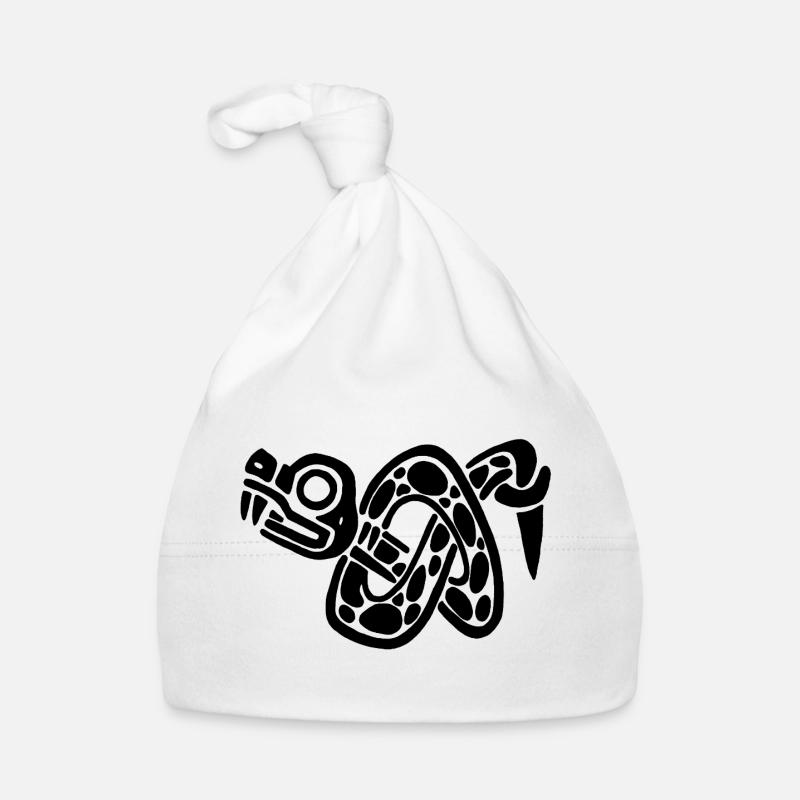 Black Snake Knot Organic Baby Cap