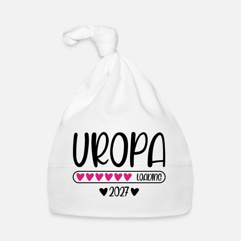 Uropa 2027 loading mit Herzchen Ladebalken Baby Bio-Mütze