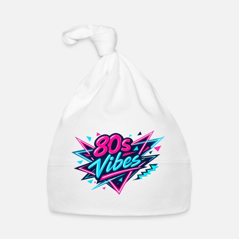 80s Vibes Neon Retro Baby Bio-Mütze