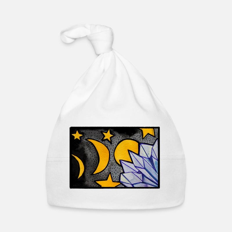 Moonlit Crystal Dream Organic Baby Cap