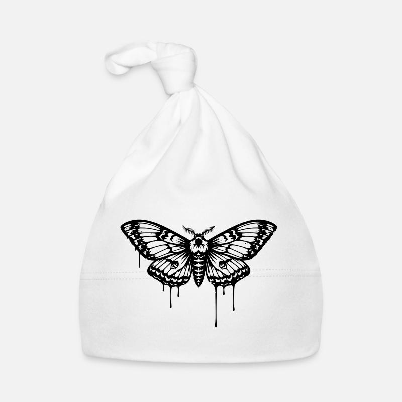 Moth Moth Tattoo Organic Baby Cap
