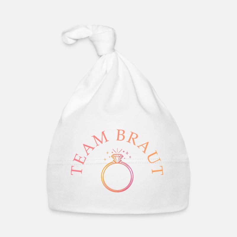 Team Bride - Ring - Personalizable Organic Baby Cap
