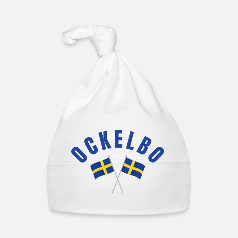 Drapeaux suédois d’Ockelbo Bonnet bio Bébé