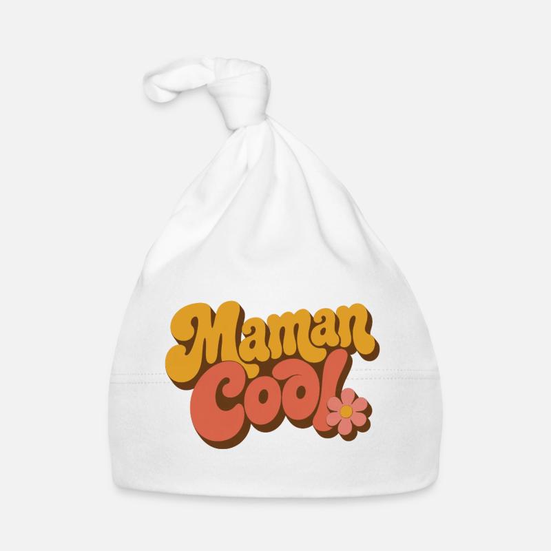 Mama Cool Retro Flowers 70s Organic Baby Cap