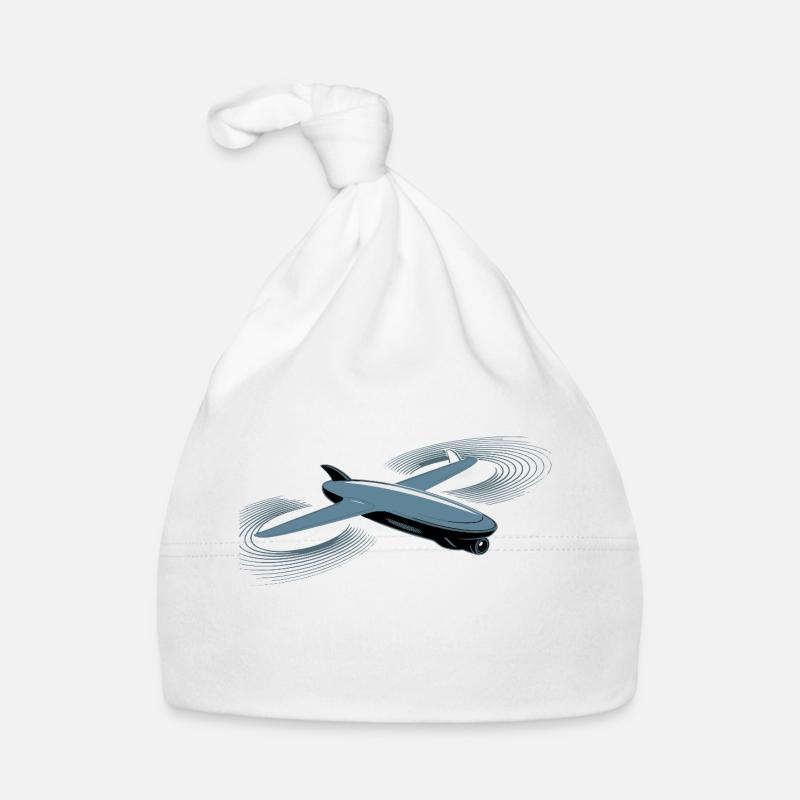 Œil dans le ciel Jet Artwork Bonnet bio Bébé
