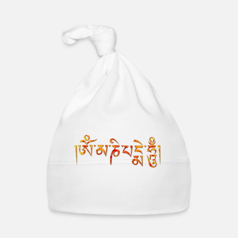 Om mani padme hum - Bonnet bio Bébé - blanc