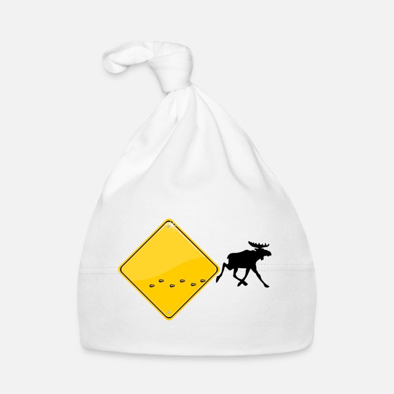 Elch Schild Baby Bio-Mütze