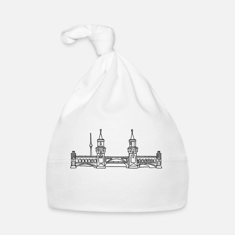 Oberbaum Bridge in Berlin Organic Baby Cap