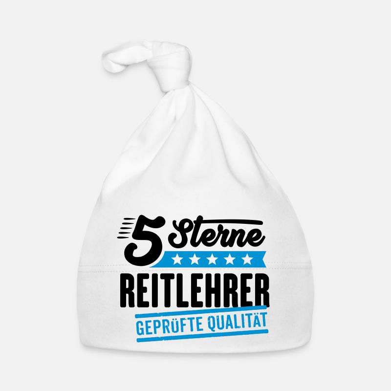5Sterne Reitlehrer Baby Bio-Mütze