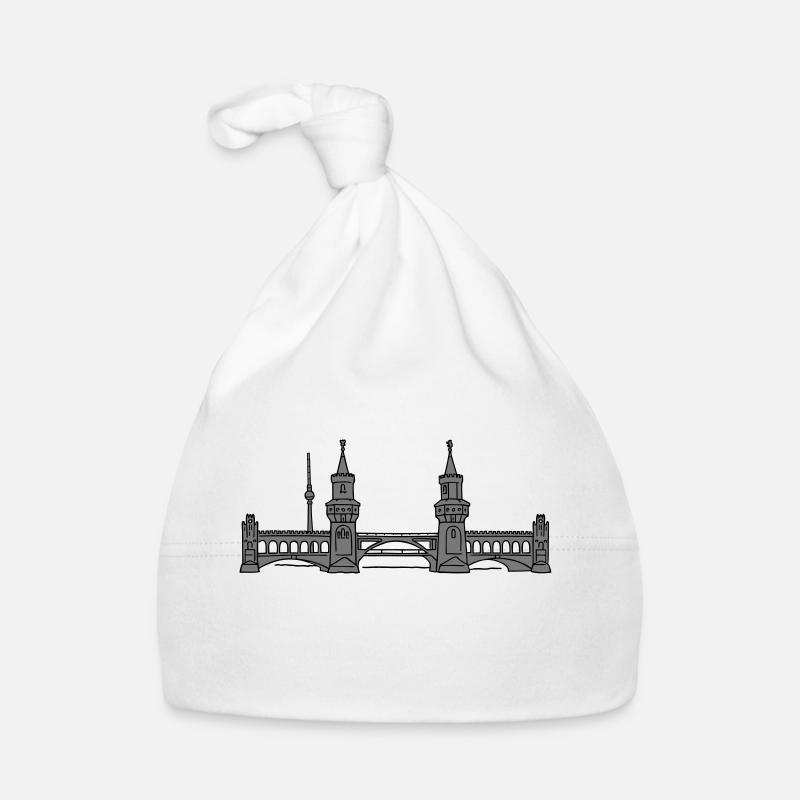 Oberbaum Bridge in Berlin 2 Organic Baby Cap