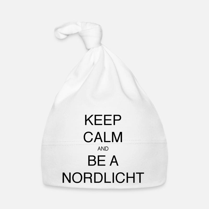 KEEP CALM AND BE A NORDLICHT Baby Bio-Mütze