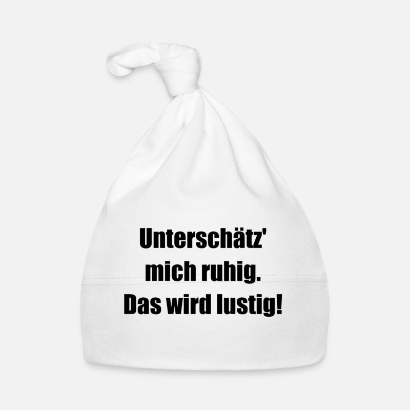 Unterschätz mich ruhig (black) Baby Bio-Mütze