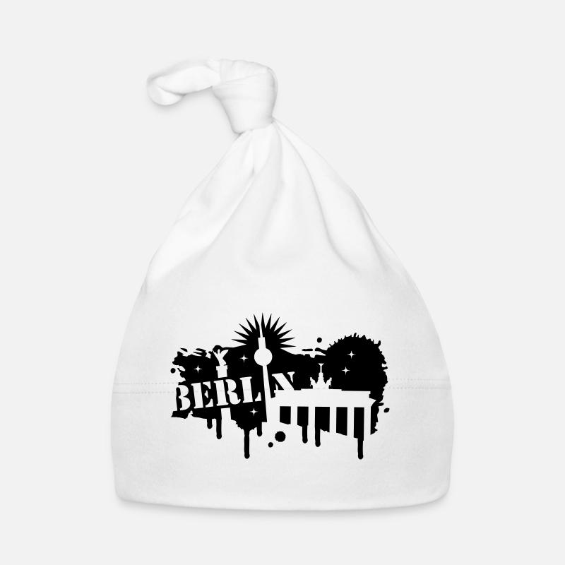 Berlin, Brandenburg Gate, and Victory Column Organic Baby Cap