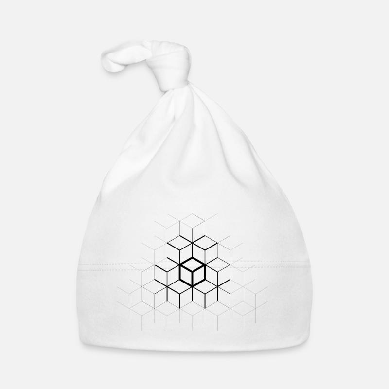 CUBES - Baby Bio-Mütze - Weiß