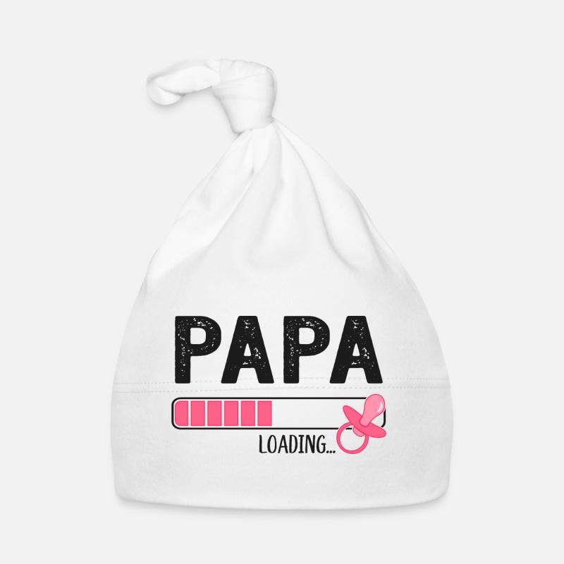 Papa Loading Werdender Vater Schwangerschaft Baby Bio-Mütze