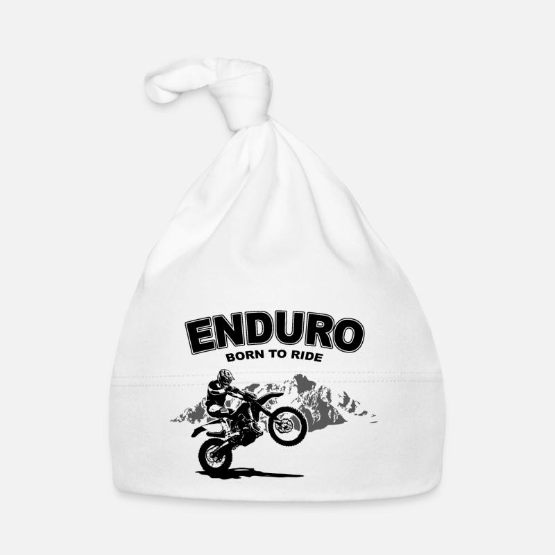 Enduro - Baby Bio-Mütze - Weiß