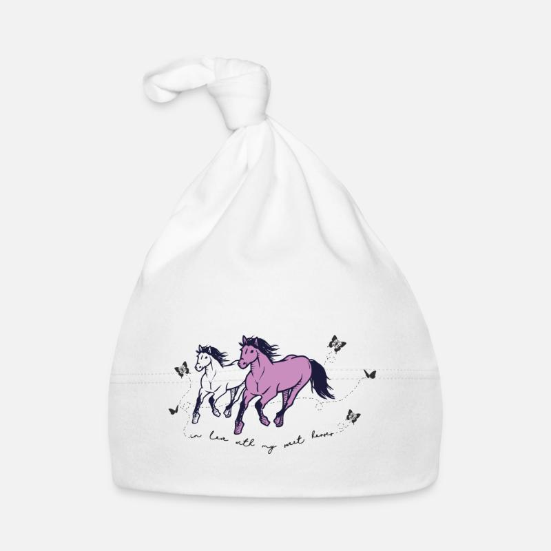 Les chevaux doux pull préféré équitation Bonnet bio Bébé
