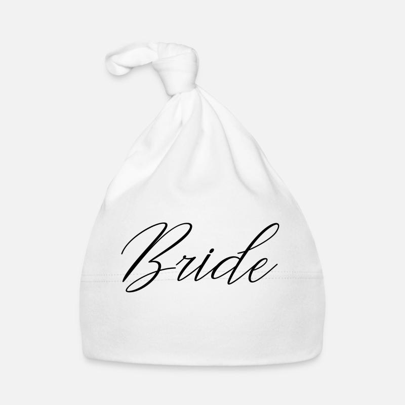 Bride - Baby Bio-Mütze - Weiß
