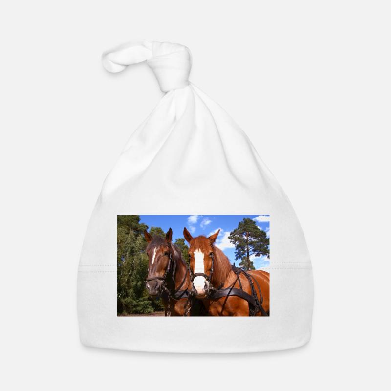 Équipe de chevaux Bonnet bio Bébé