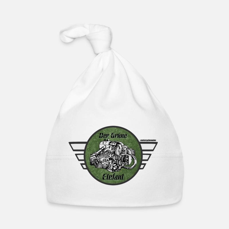 Zündapp KS 601 - Gruener Elefant Baby Bio-Mütze