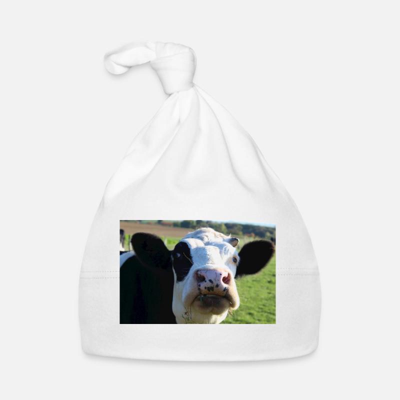 Affiche vache Bonnet bio Bébé