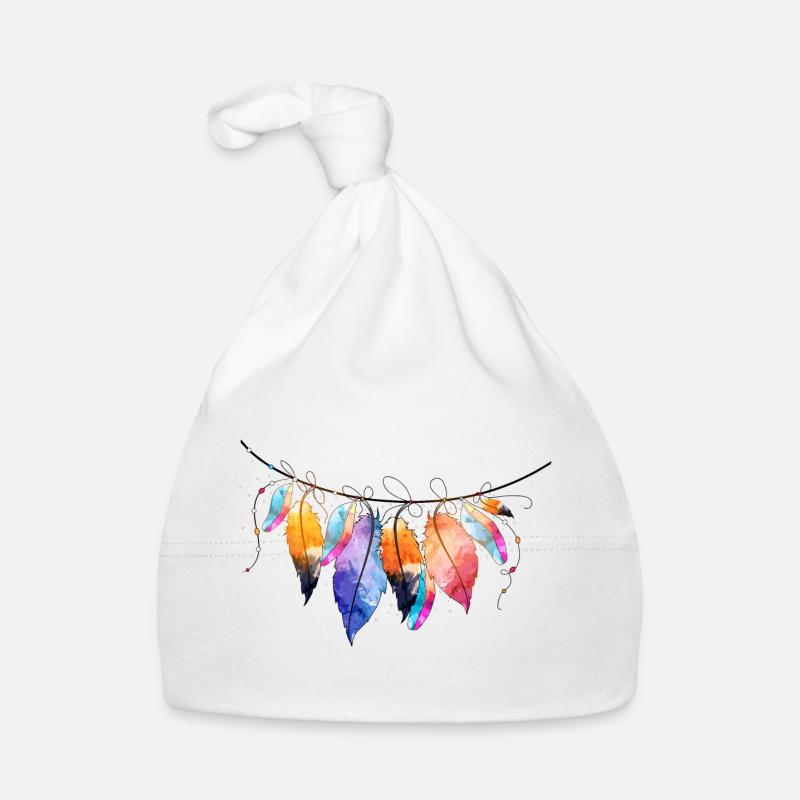 Farbenfroher Traumfänger-Design Baby Bio-Mütze