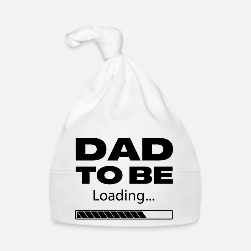 Dad To Be Loading Black Organic Baby Cap