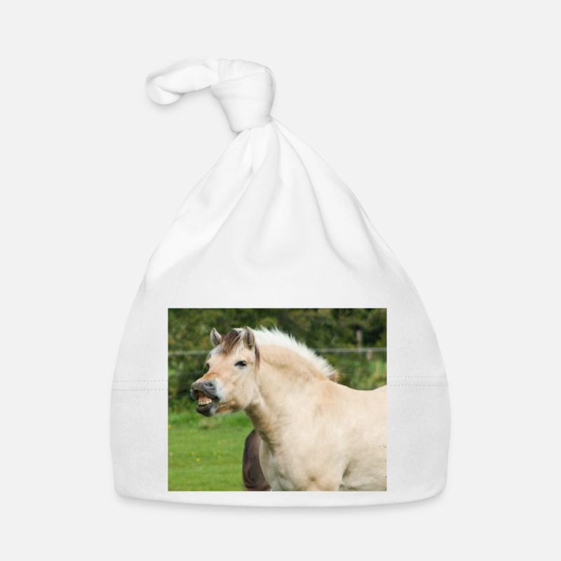 Cheval. Cheval. Bonnet bio Bébé