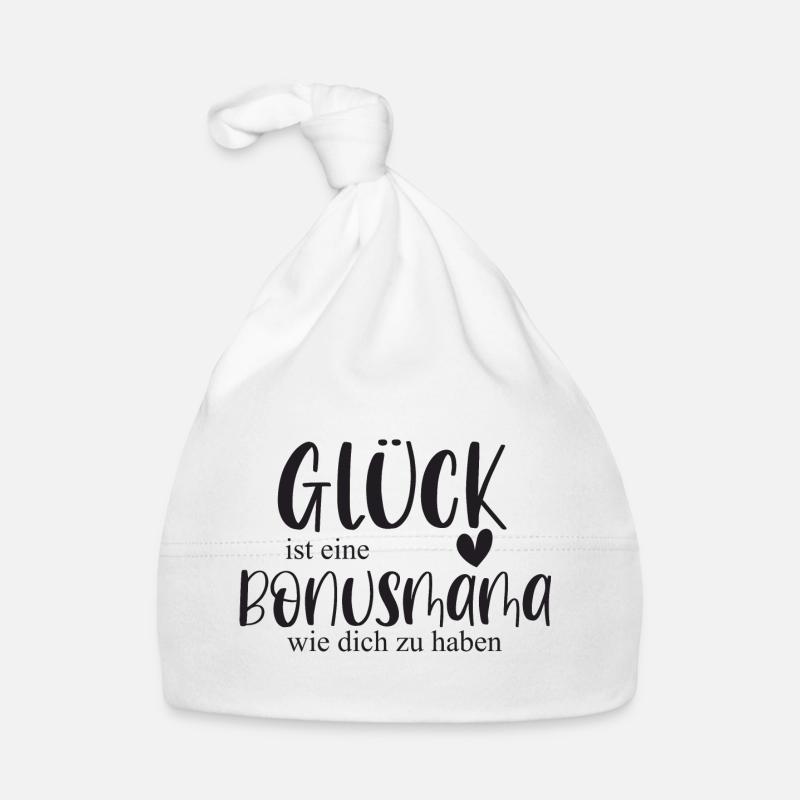 Bonusmama Muttertag Geschenk Mama Glück Baby Bio-Mütze