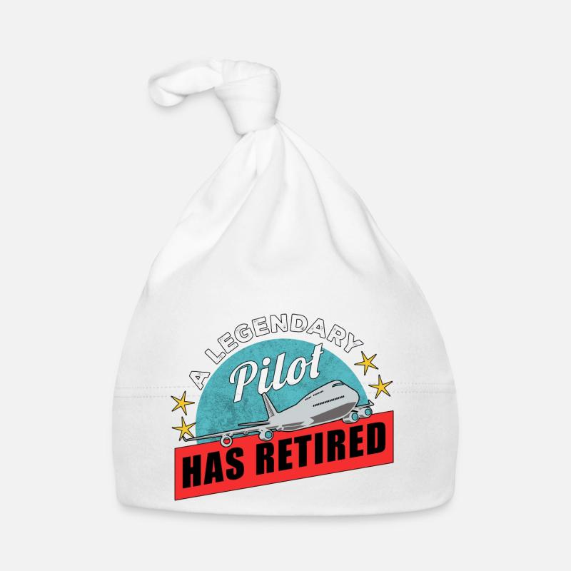 Airplane Pilot Fly Pension Stopped I Gift Organic Baby Cap