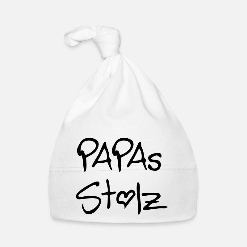 Dad's pride - Organic Baby Cap - white