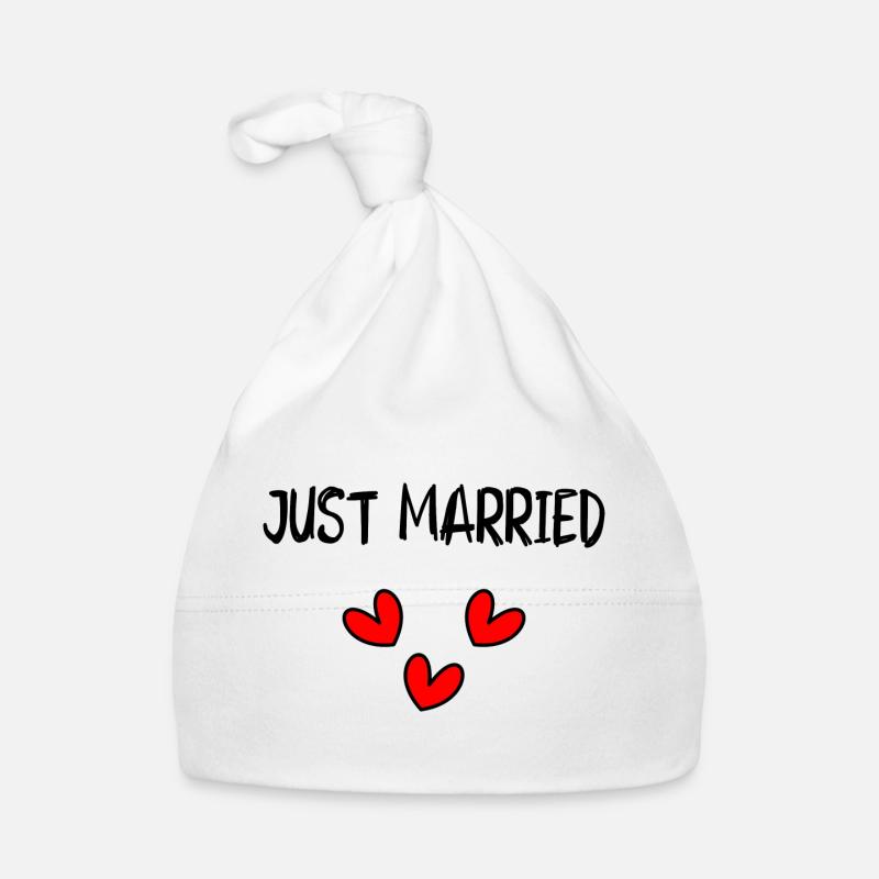 JUST MARRIED. VIVE LES MARIES. EVJF Bonnet bio Bébé