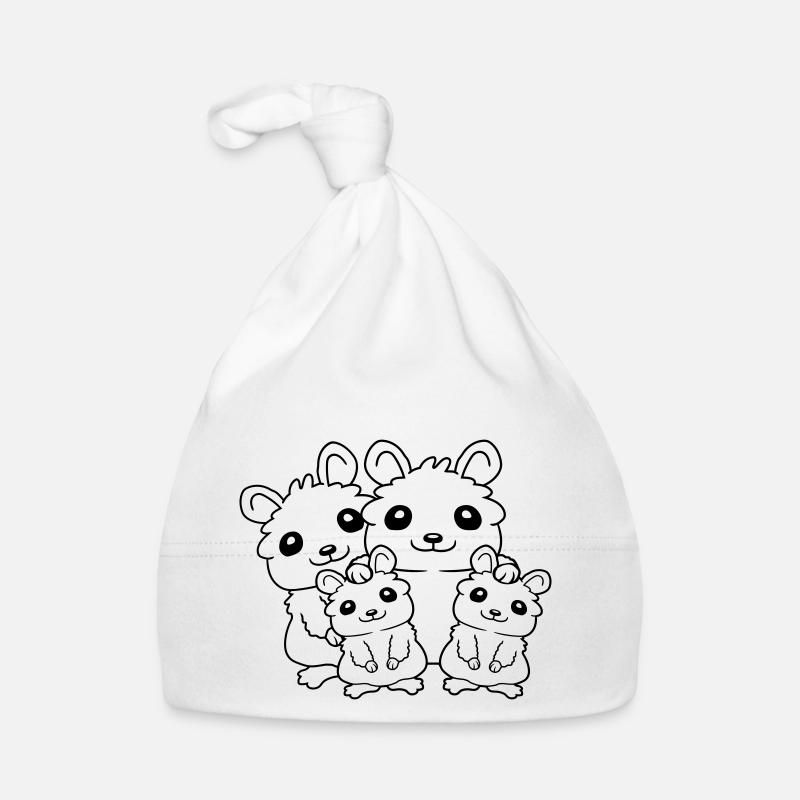 Papa Mama Kinder Hamster Baby Bio-Mütze